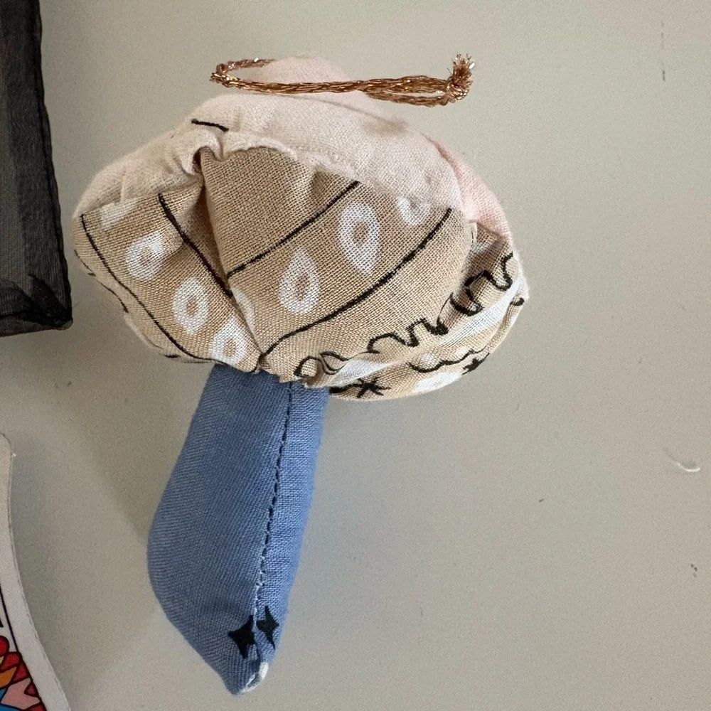 NWT Free People Psychic Outlaw Bandana Shroom Ornament